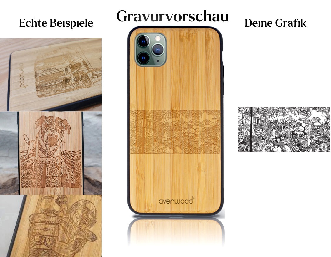 INDIVIDUELL iPhone 11 Pro Bambus-Kunststoff